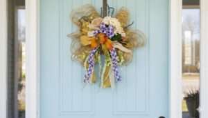 gorgeous autumn door swag