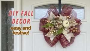 gorgeous harvest door swag