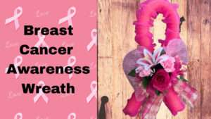 breast cancer wreath