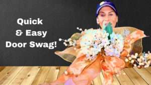 Easy autumn door swag