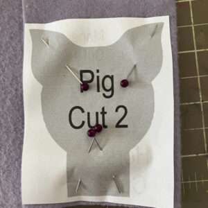 Pin Pattern to Fabric and Cut