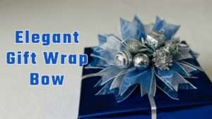 elegant gift wrap bow