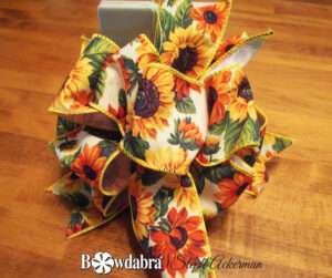 Colorful fall bow