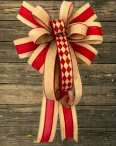 three ribbon bow
