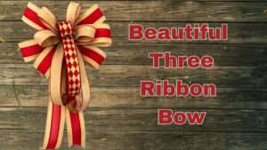 beautiful three ribbon bow