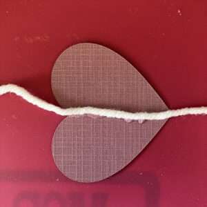Attach Heart to Length of Yarn