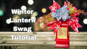 winter lantern swag