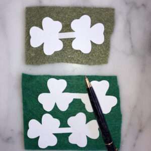 Trace Shamrock Patterns onto Felt