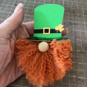 Glue Nose and Hat in Place