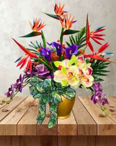 How to make a super easy Bowdabra faux floral arrangement
