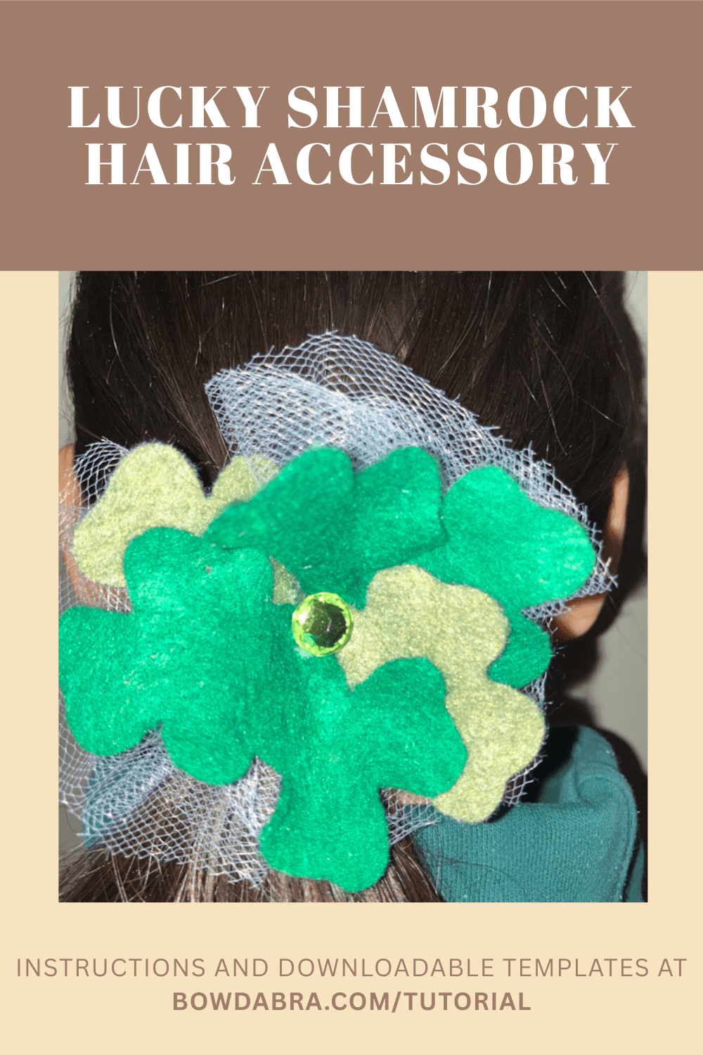 Lucky Shamrock Hair Accessory