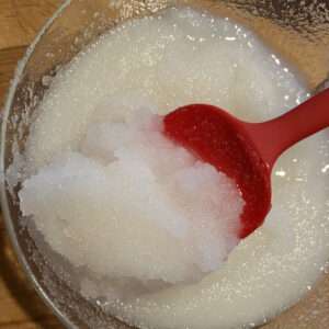 Mix Oil and Sugar until Texture of Wet Sand