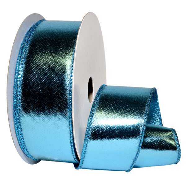1-1/2" WIRED LAMÉ 10YD Lt. Blue