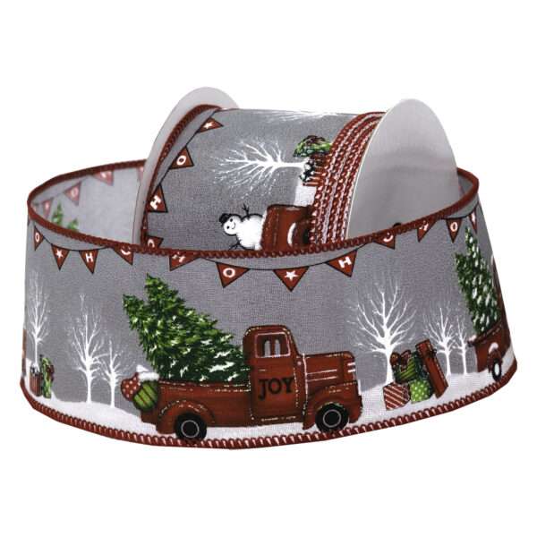 2-1/2" SNOWMAN TRUCK 10YD Gray/Red