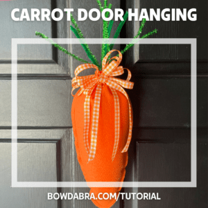 Carrot Door Hanger (Instagram)
