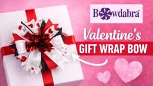 Valentine's Day gift wrap bow