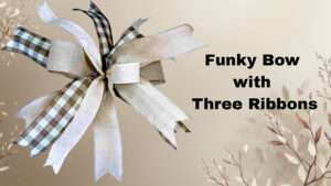 3 ribbon funky bow