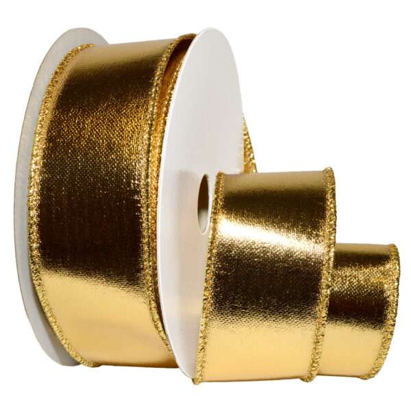 1-1/2" WIRED LAMÉ 10YD Gold
