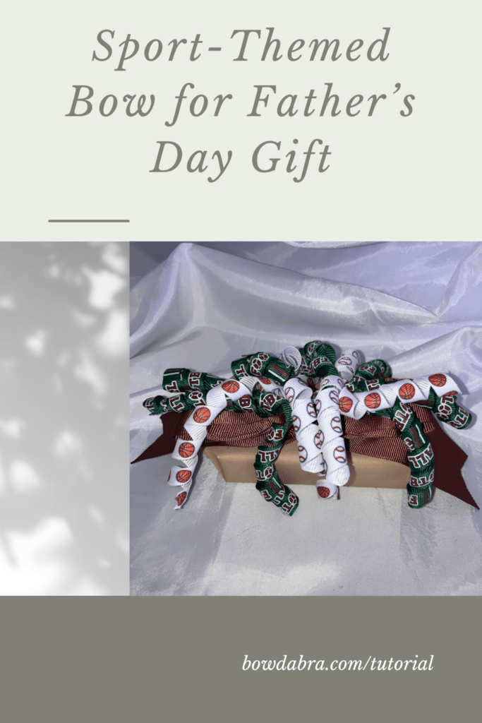 Sport-Themed Bow for Father’s Day Gift