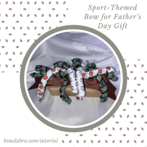 Sport-Themed Bow for Father’s Day Gift (Instagram)