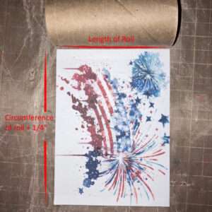Cover Toilet Roll with Printed Paper