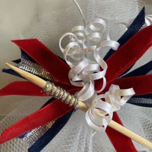 Coil Bow Wire Around Skewer