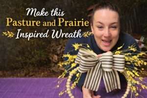 Prairie-inspired wreath