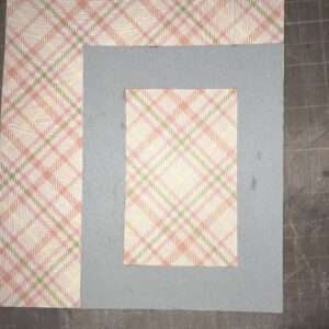 Position Glued Front Frame for the Magnetic Locker Mirror on Back of Cardstock