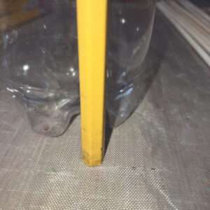 Position First Pencil Straight Against Bottle