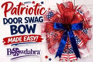 easy patriotic swag bow