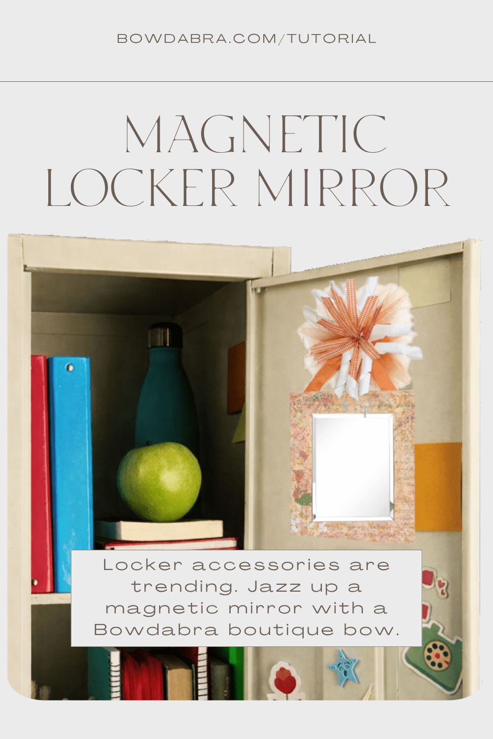 Magnetic Locker Mirror (Pinterest)