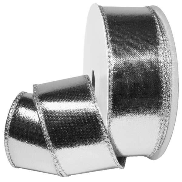 1-1/2" WIRED LAMÉ 10YD Silver