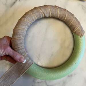 Wrap Wreath Form with Ribbon
