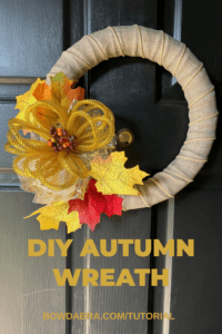 DIY Handmade Autumn Wreath Tutorial for Cozy Fall Door Decor