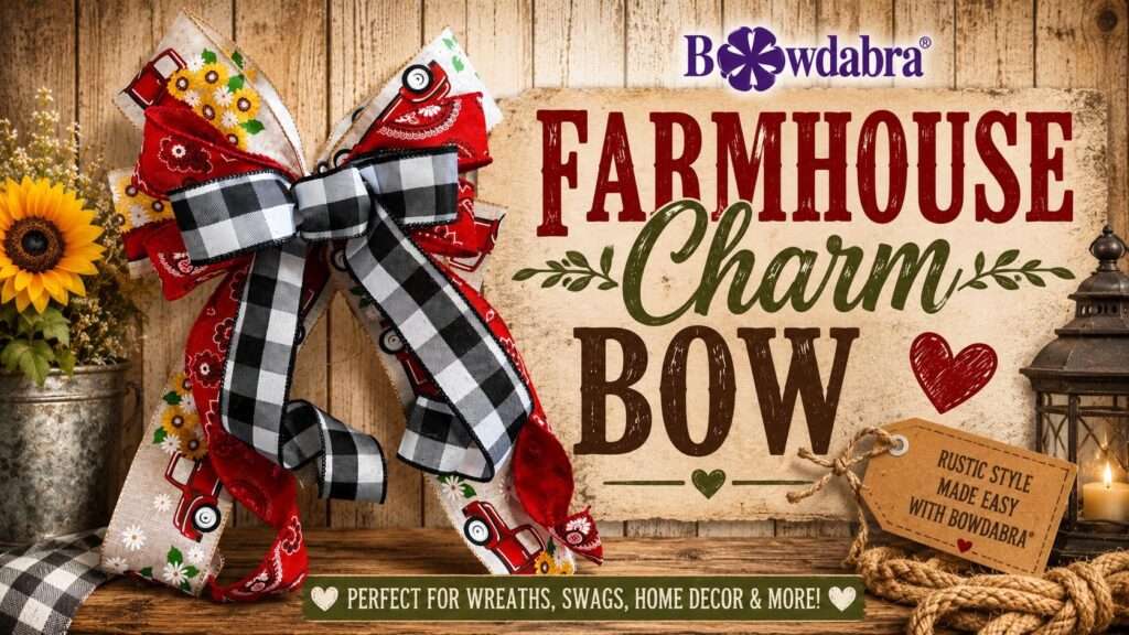 Video DIY – how to make a country charm stacked bow