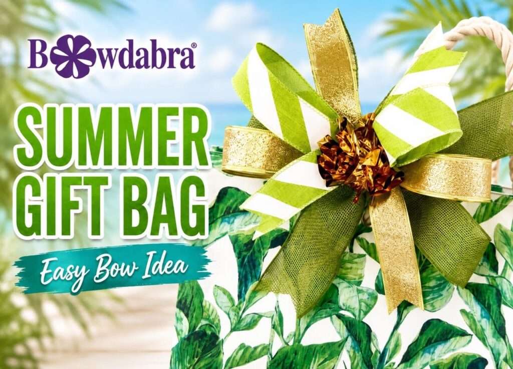 Video DIY – easy bow-making idea how to make an elegant gift bag bow