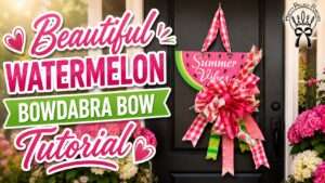 Video how to make a cheerful summer watermelon bow