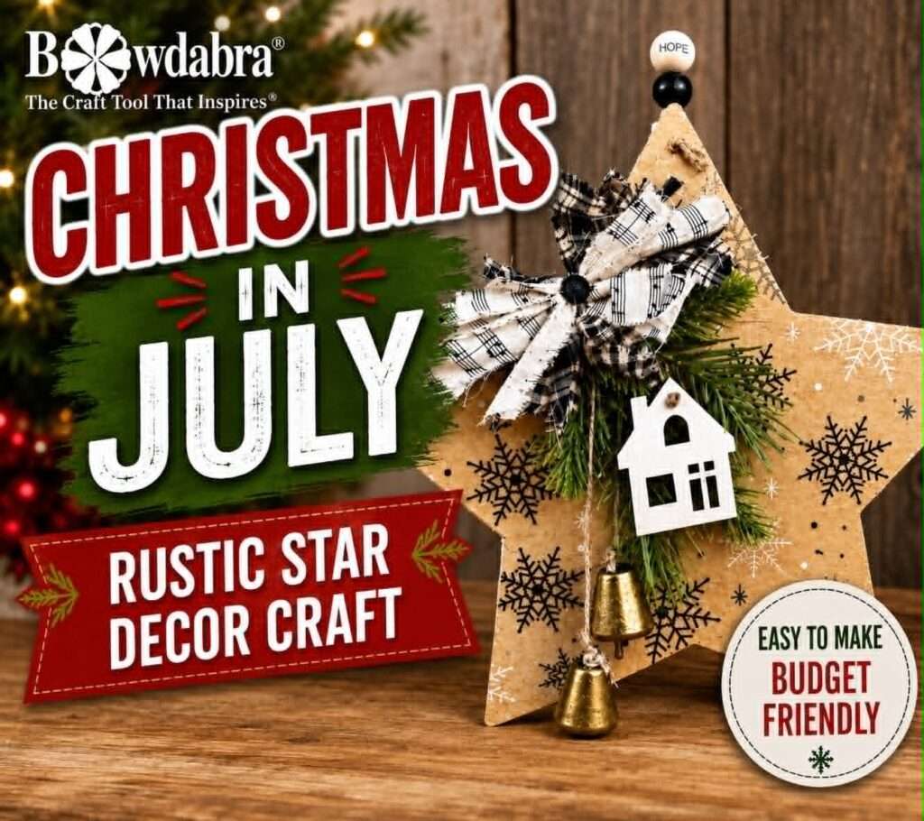 How to make a unique rustic star – Bowdabra Christmas craft