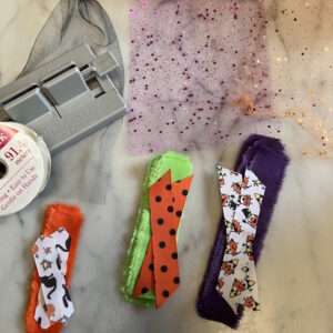 Supplies for Bows for the Witch Hats