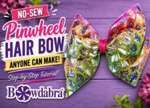 Easy Video DIY – How to make a stunning pinwheel hair bow