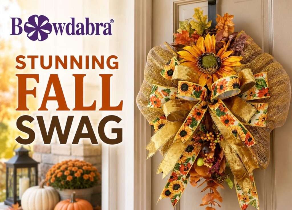 How to make the most beautiful autumn swag with Bowdabra