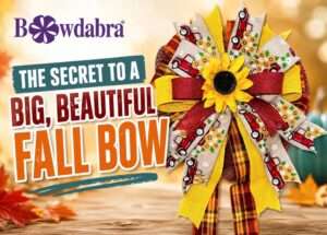 Video DIY – How to make a big, beautiful fall bow