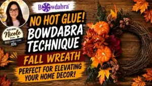 Video how to – No hot glue needed to make a fantastic fall wreath