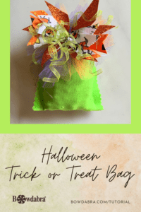 Make the Perfect No-Sew Trick or Treat Bag with a Halloween Bow