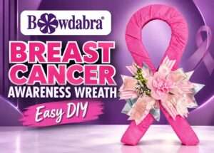How to make a unique breast cancer awareness wreath