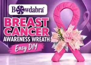 How to make a unique breast cancer awareness wreath