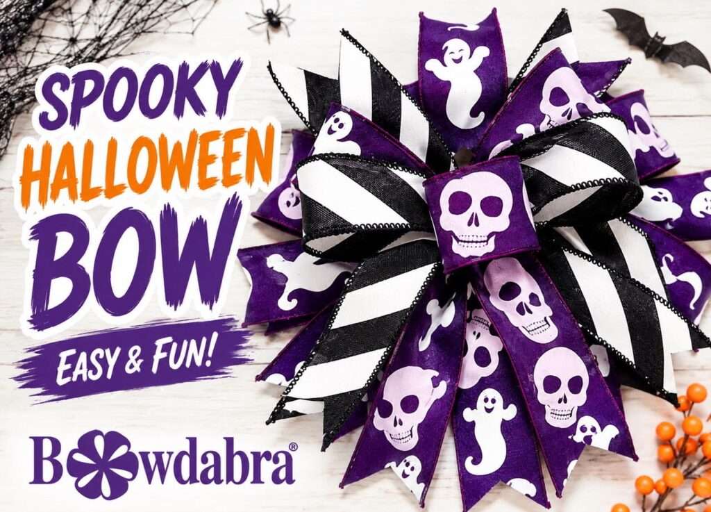 How to make the best spooky halloween bow quick and easy