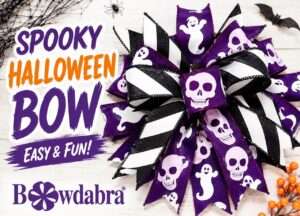 How to make the best spooky halloween bow quick and easy
