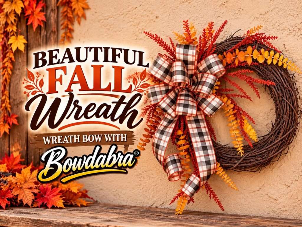 Video how to – Make this epic fall grapevine wreath with Bowdabra