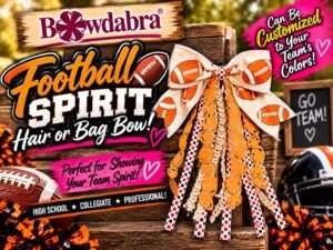 Video DIY – how to make this quick and easy football spirit bow